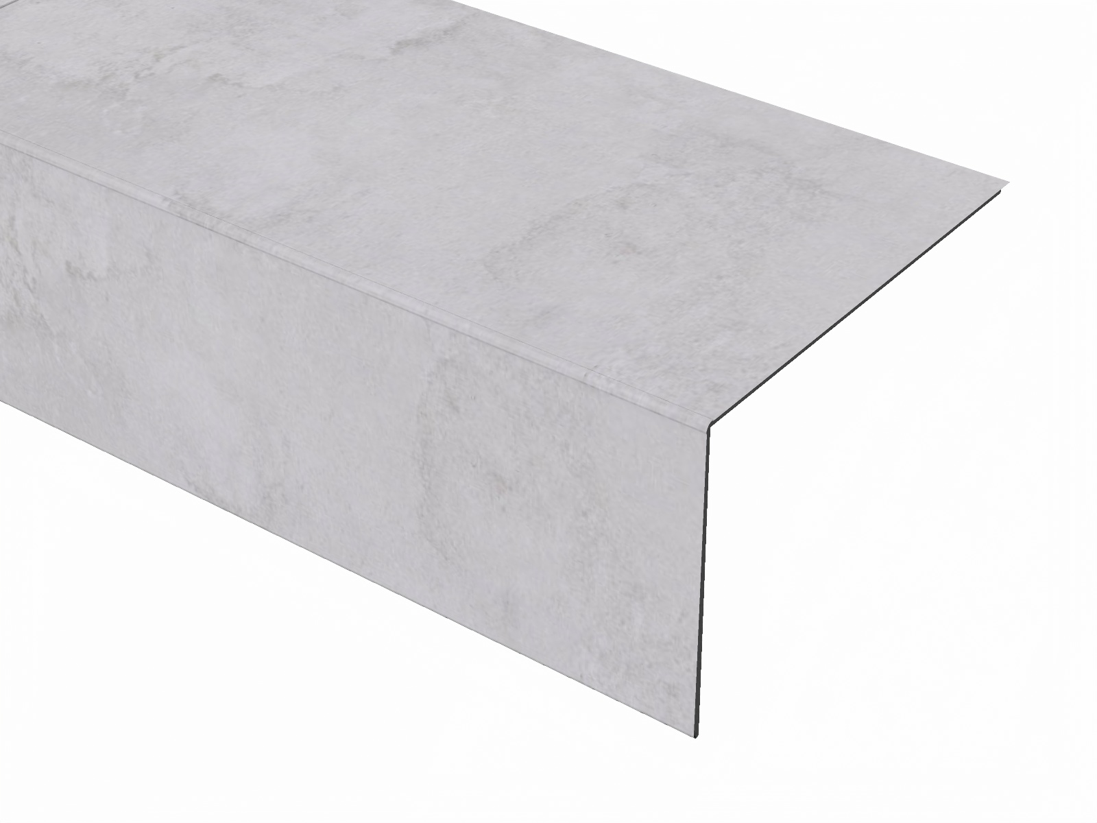 Ohnuty dilec BUKOMA Beton Kámen Světlý - predni
